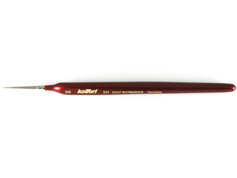 Kolibri Red Sable Brush, Size 3/0 x 3
