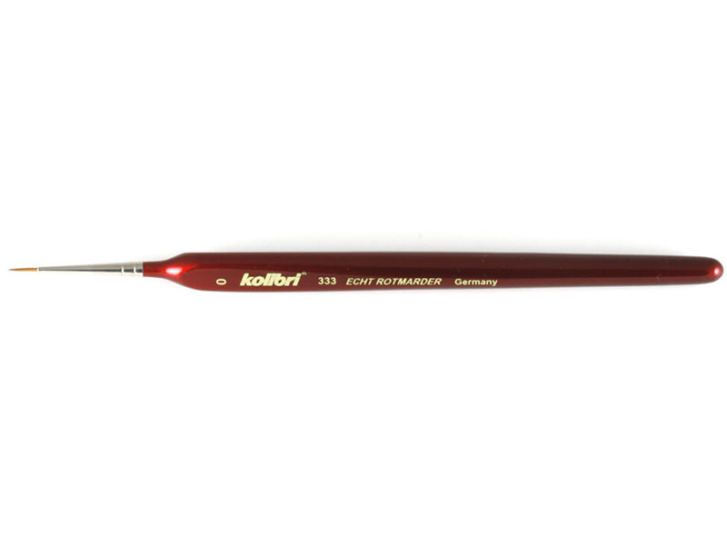 Kolibri Red Sable Brush, Size 0 x 3