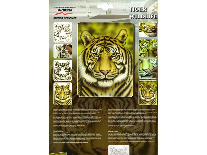Tiger Airbrush Stencil 