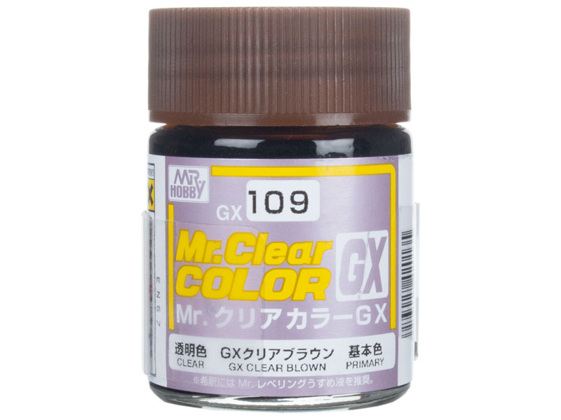Mr Clear Color GX109 Clear Brown from Mr Hobby. Airbrushing, craft and  graphics equipment.
