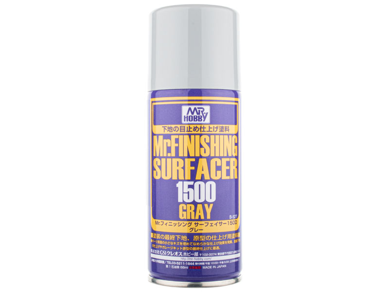 Mr Finishing Surfacer 1500 Gray Aerosol