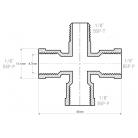 Cross Threaded Adaptor 1/8" - view 2