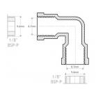 Elbow, 1/8" Female to 1/8" Female - view 2