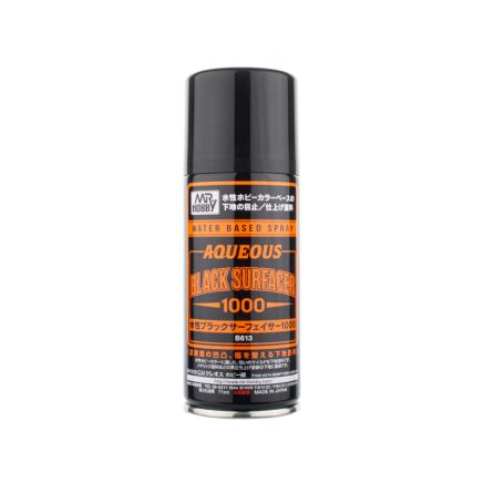Mr Aqueous Black Surfacer 1000 Aerosol