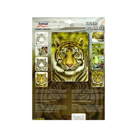 Tiger Airbrush Stencil