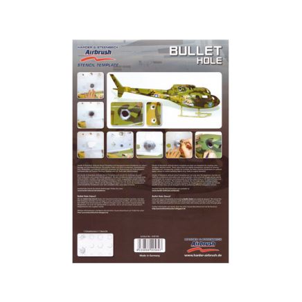 Bullet Hole Airbrush Stencil