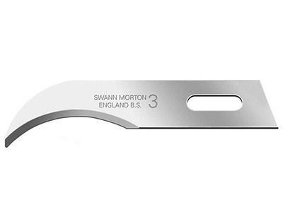Swann Morton Stainless Steel Craft Tool No.3 Blades x 50