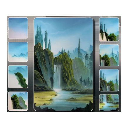 Futuristic Cityscape Airbrush Stencil Set