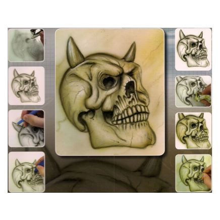 Skull Airbrush Stencil Set