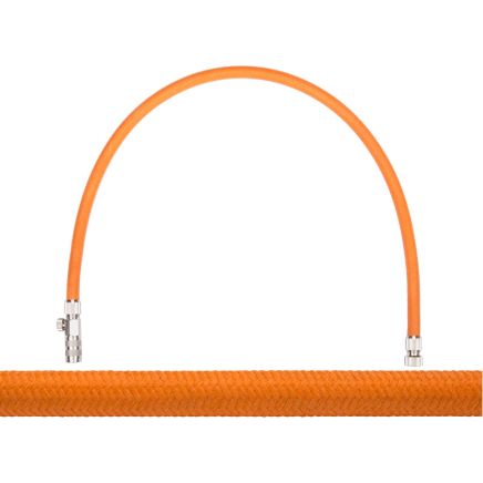 Orange Braided Airbrush Hose