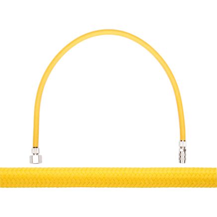 Yellow Braided Airbrush Hose
