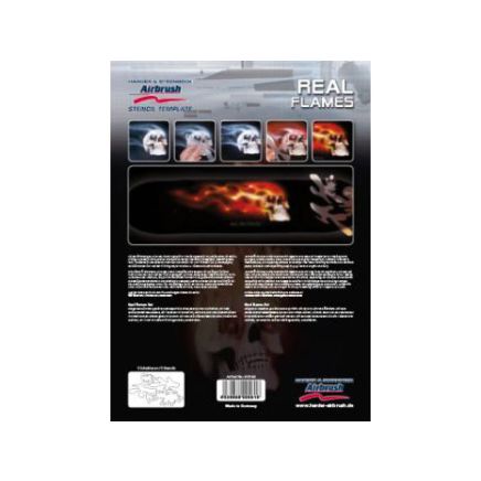 Real Flames Airbrush Stencil