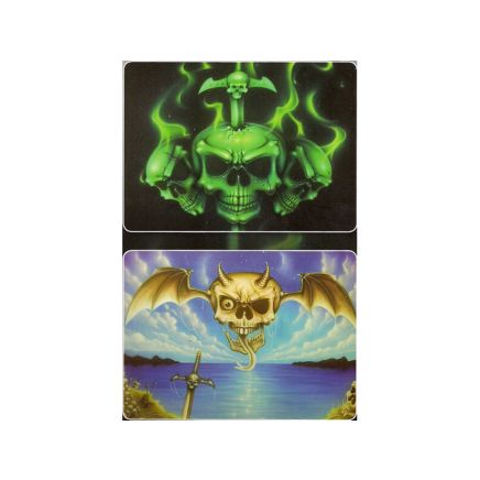 Flaming Skull Airbrush Stencil Set