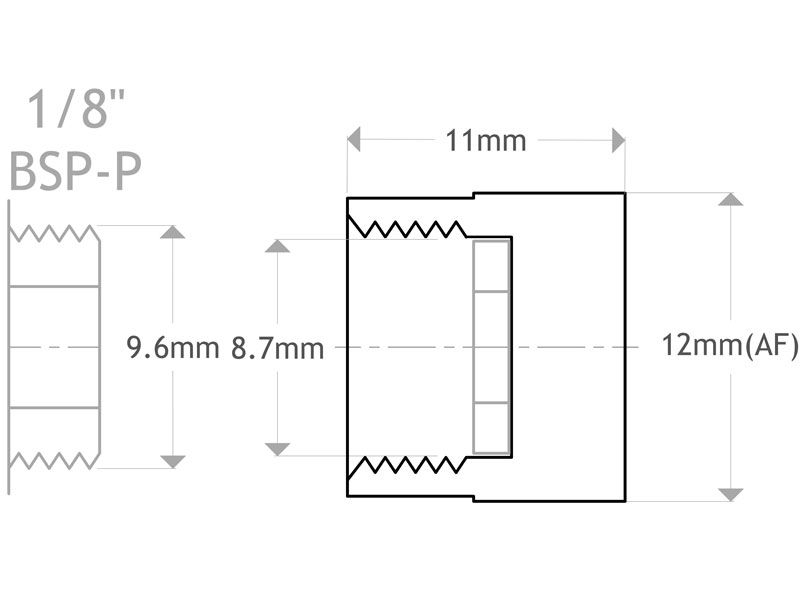 1/8' Blanking Cap