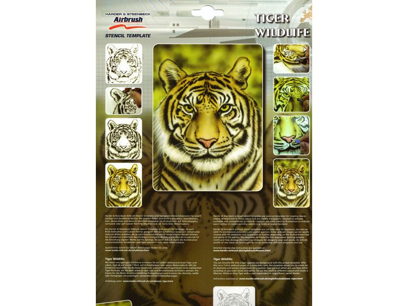 Tiger Airbrush Stencil