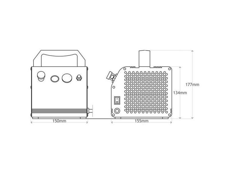 Iwata Silver Jet Airbrush Compressor