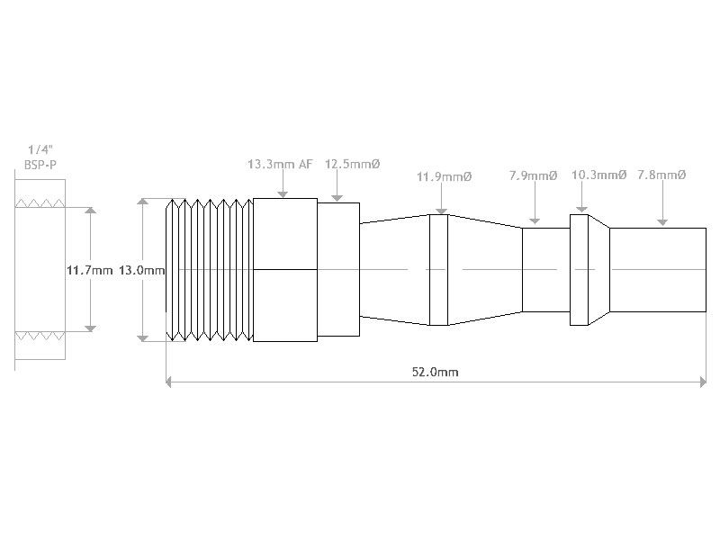 PCL Quick Connect Fitting Male