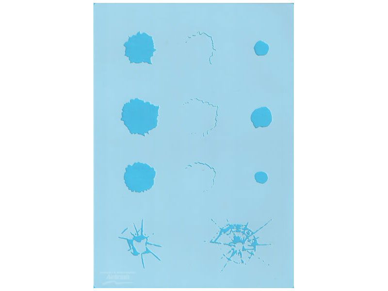 Bullet Hole Airbrush Stencil