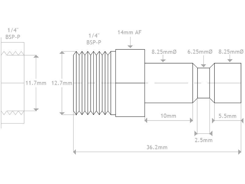 Iwata Power Jet Pro Quick Connect Tail