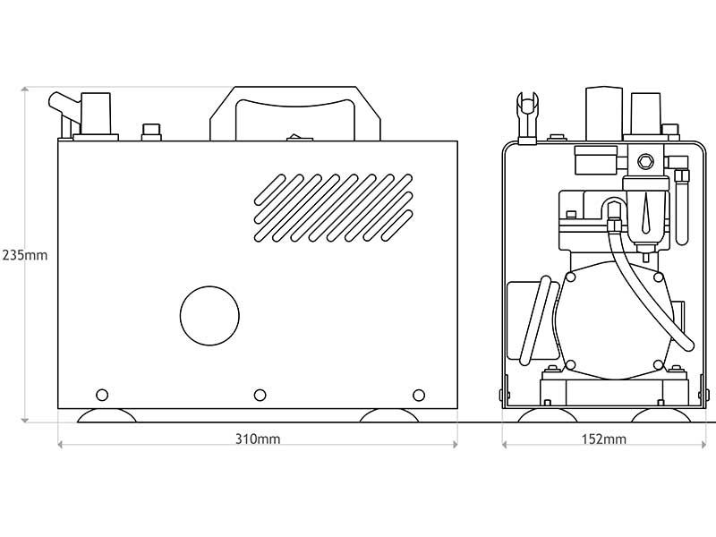 Iwata Power Jet Lite Airbrush Compressor