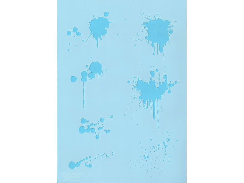 Blood Splash Airbrush Stencil