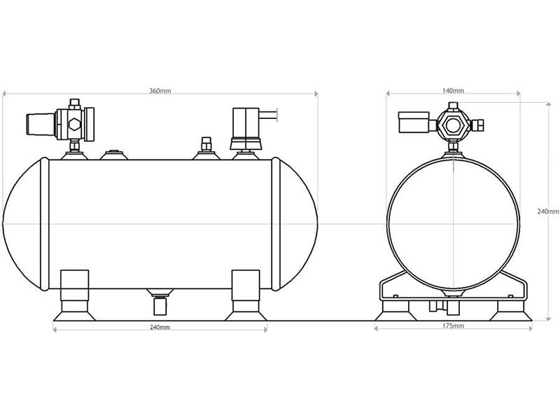 Sparmax 5.3L Airtank System