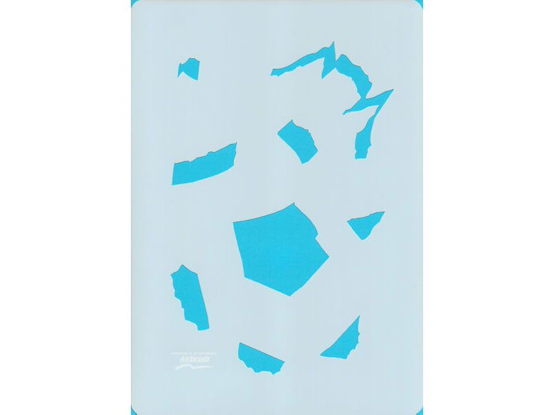Steel Crack Airbrush Stencil
