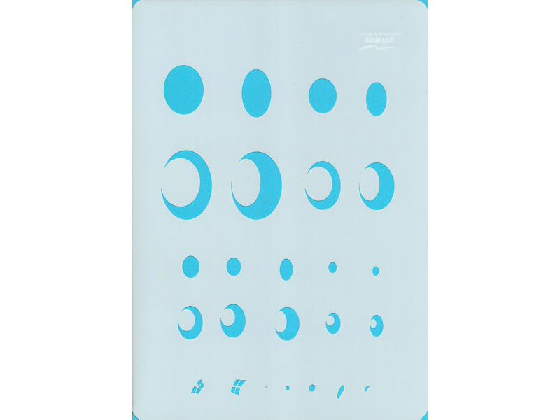 Water Drops Airbrush Stencil