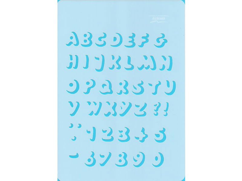 Letter Airbrush Stencil