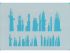 Futuristic Cityscape Airbrush Stencil Set