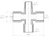 Cross Threaded Adaptor 1/4'