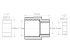 Reducing Coupler 1/4' Female to 1/8' Female