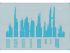 Futuristic Cityscape Airbrush Stencil Set
